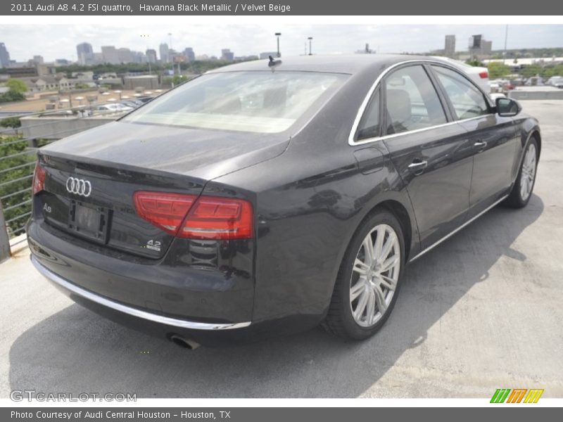 Havanna Black Metallic / Velvet Beige 2011 Audi A8 4.2 FSI quattro