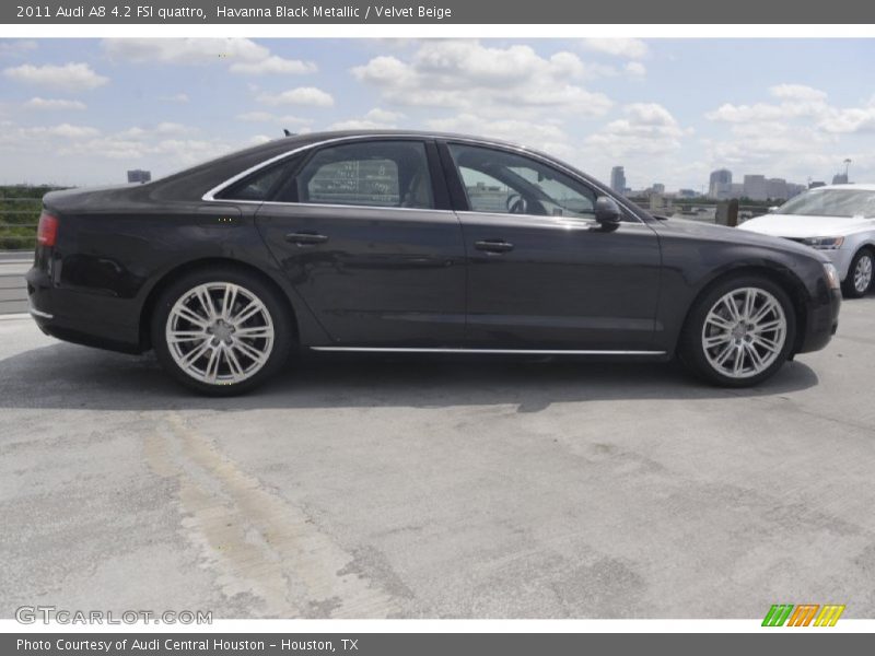 Havanna Black Metallic / Velvet Beige 2011 Audi A8 4.2 FSI quattro