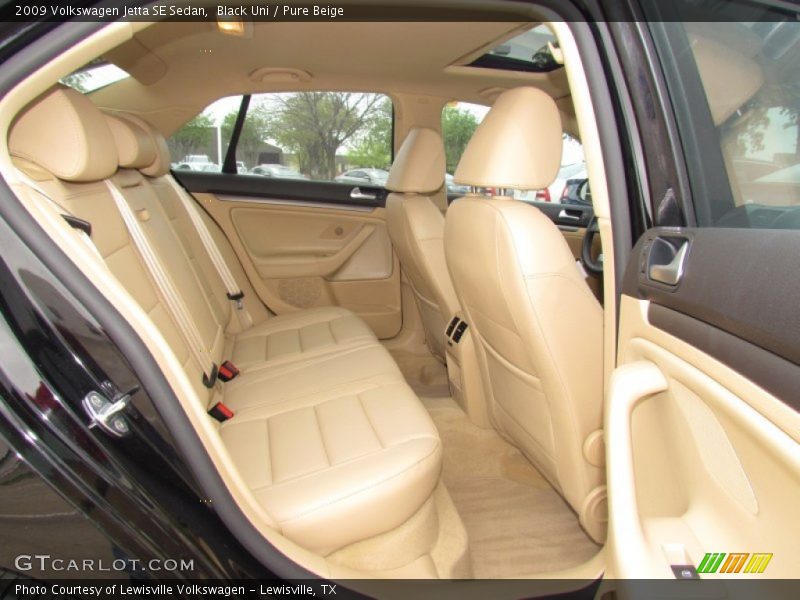 Black Uni / Pure Beige 2009 Volkswagen Jetta SE Sedan
