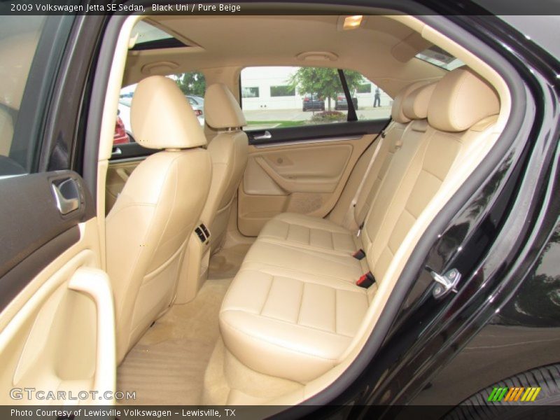 Black Uni / Pure Beige 2009 Volkswagen Jetta SE Sedan