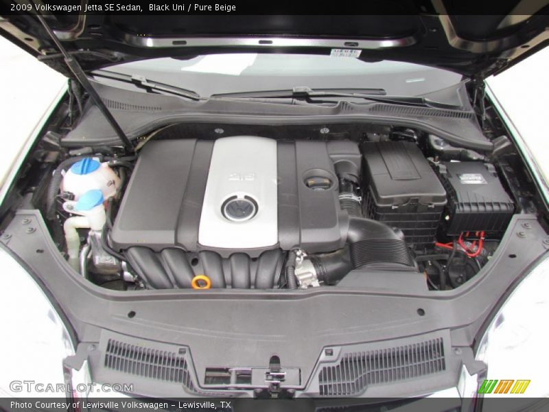 Black Uni / Pure Beige 2009 Volkswagen Jetta SE Sedan