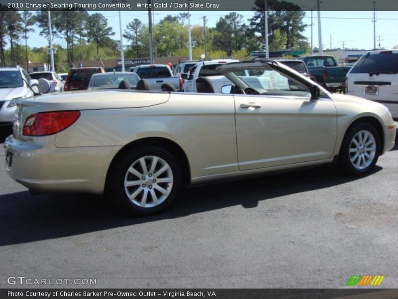 White Gold / Dark Slate Gray 2010 Chrysler Sebring Touring Convertible