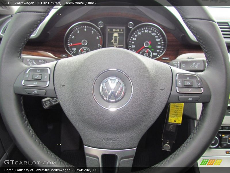 Candy White / Black 2012 Volkswagen CC Lux Limited