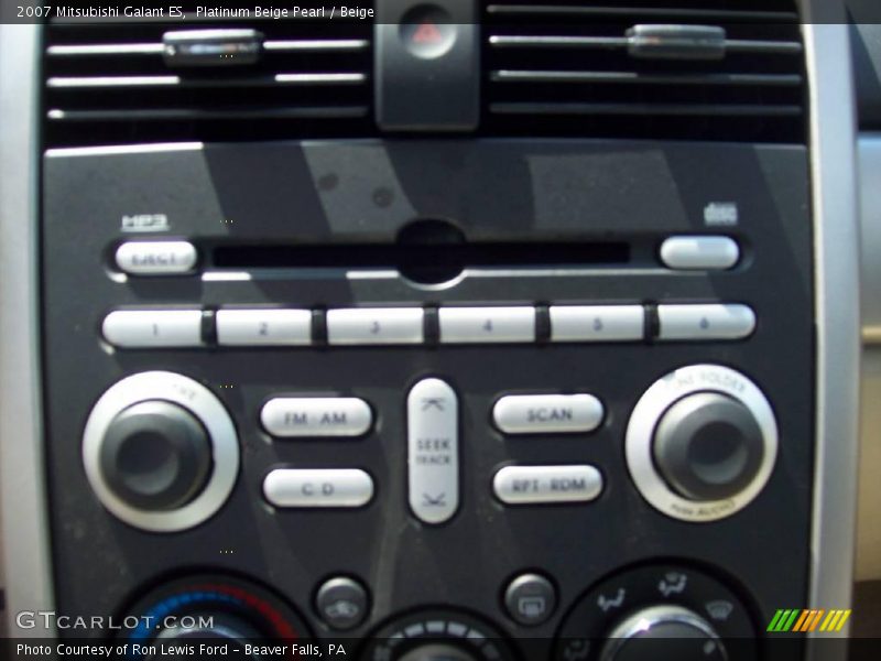 Platinum Beige Pearl / Beige 2007 Mitsubishi Galant ES