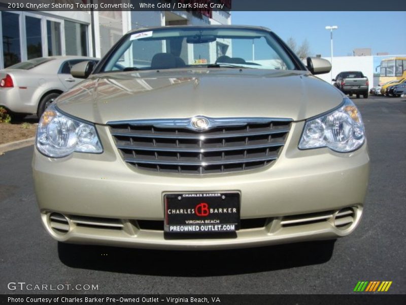 White Gold / Dark Slate Gray 2010 Chrysler Sebring Touring Convertible