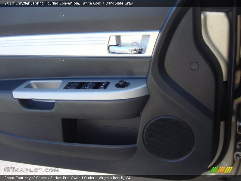 White Gold / Dark Slate Gray 2010 Chrysler Sebring Touring Convertible