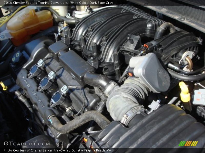 White Gold / Dark Slate Gray 2010 Chrysler Sebring Touring Convertible