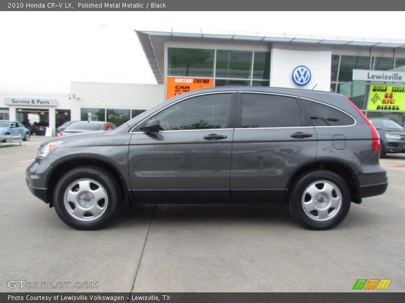 Polished Metal Metallic / Black 2010 Honda CR-V LX