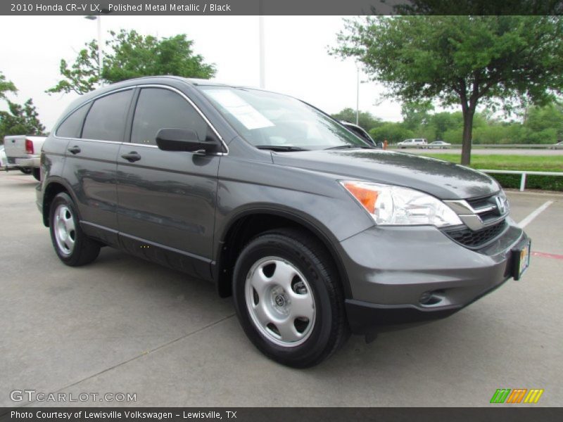 Polished Metal Metallic / Black 2010 Honda CR-V LX