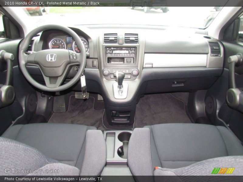 Polished Metal Metallic / Black 2010 Honda CR-V LX