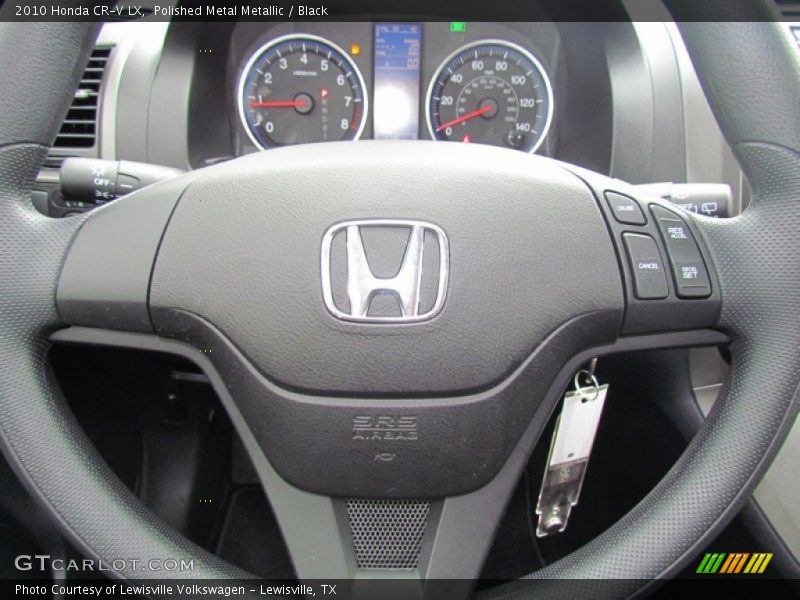 Polished Metal Metallic / Black 2010 Honda CR-V LX