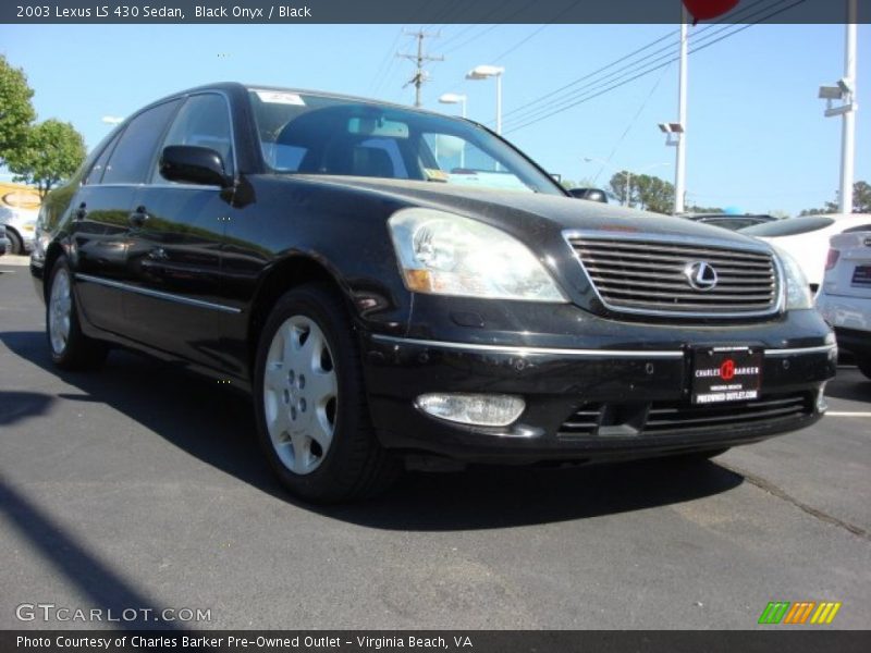 Black Onyx / Black 2003 Lexus LS 430 Sedan
