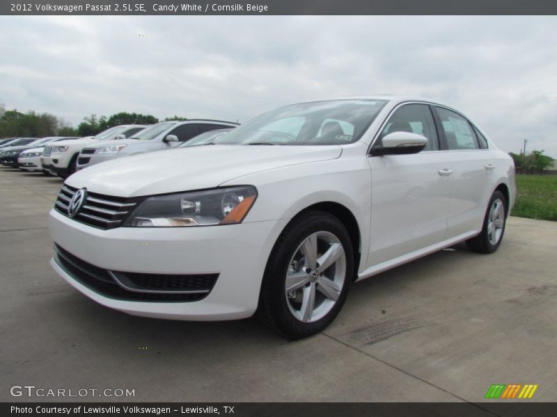 Candy White / Cornsilk Beige 2012 Volkswagen Passat 2.5L SE