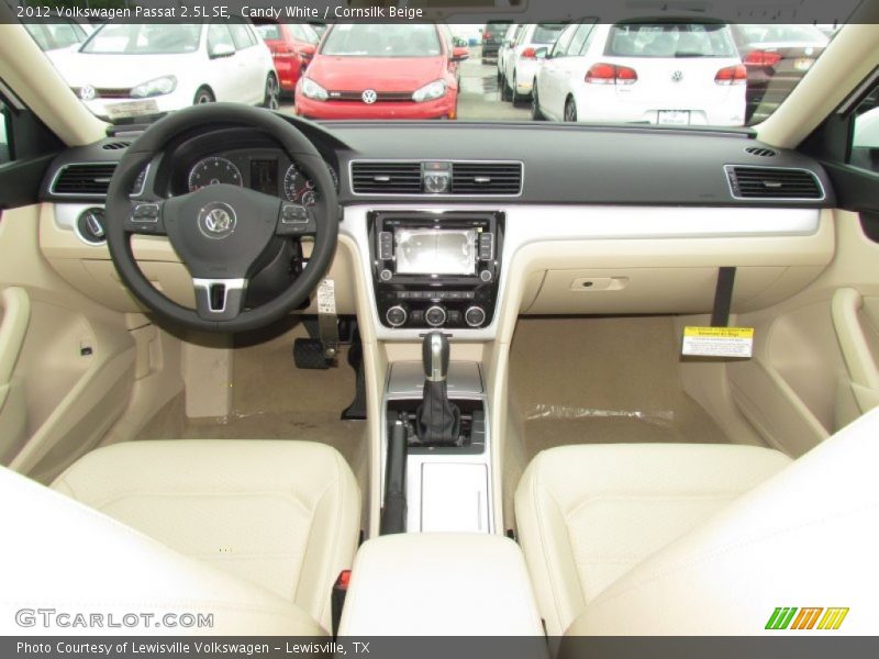 Candy White / Cornsilk Beige 2012 Volkswagen Passat 2.5L SE