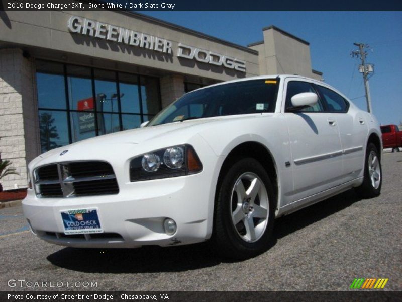 Stone White / Dark Slate Gray 2010 Dodge Charger SXT
