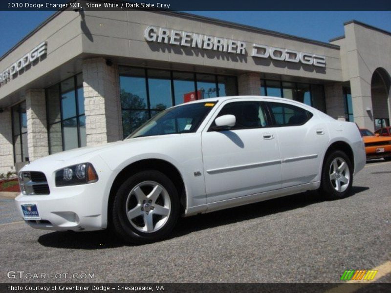 Stone White / Dark Slate Gray 2010 Dodge Charger SXT