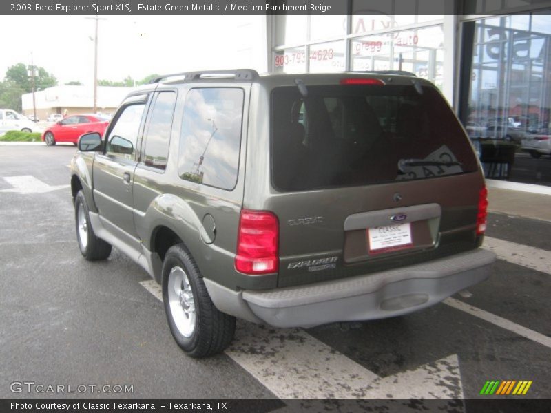 Estate Green Metallic / Medium Parchment Beige 2003 Ford Explorer Sport XLS