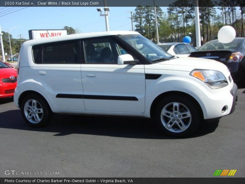 Clear White / Black Soul Logo Cloth 2010 Kia Soul +