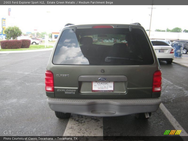 Estate Green Metallic / Medium Parchment Beige 2003 Ford Explorer Sport XLS