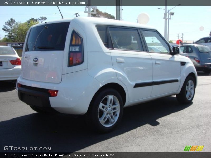 Clear White / Black Soul Logo Cloth 2010 Kia Soul +