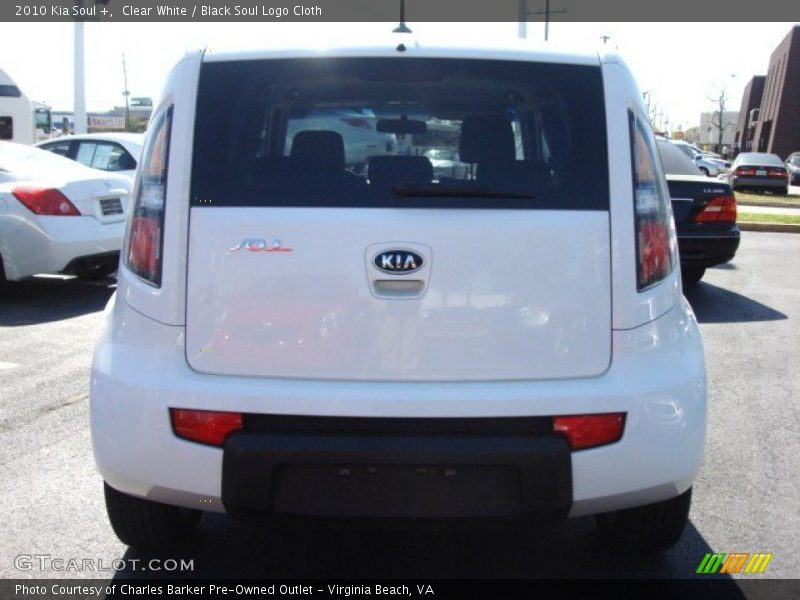 Clear White / Black Soul Logo Cloth 2010 Kia Soul +