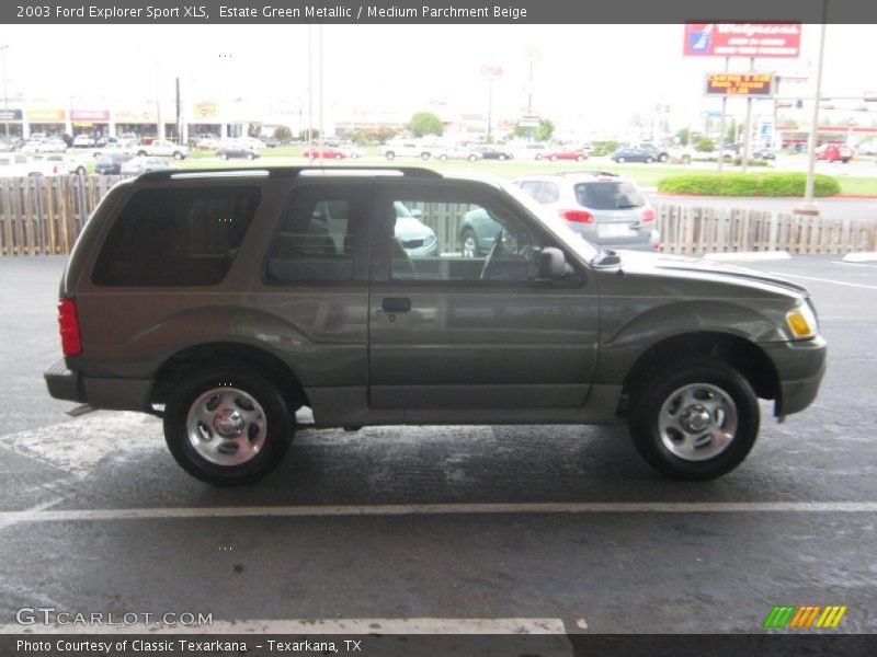Estate Green Metallic / Medium Parchment Beige 2003 Ford Explorer Sport XLS
