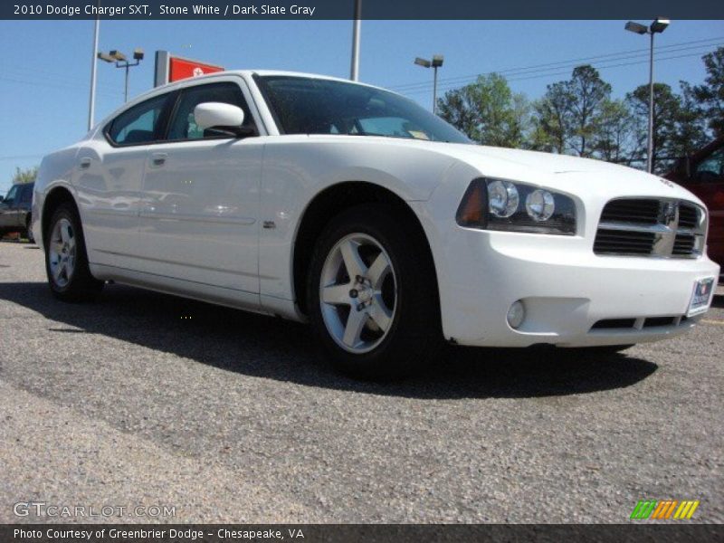 Stone White / Dark Slate Gray 2010 Dodge Charger SXT