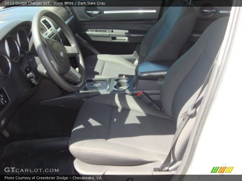 Stone White / Dark Slate Gray 2010 Dodge Charger SXT