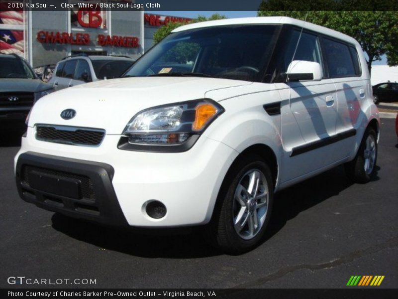 Clear White / Black Soul Logo Cloth 2010 Kia Soul +