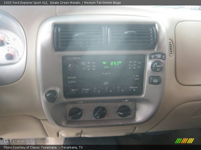 Estate Green Metallic / Medium Parchment Beige 2003 Ford Explorer Sport XLS