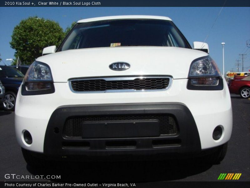 Clear White / Black Soul Logo Cloth 2010 Kia Soul +