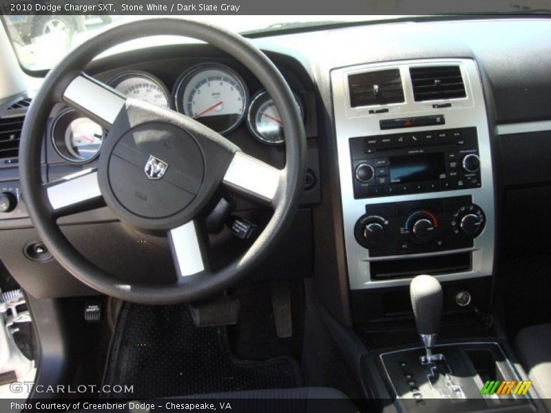 Stone White / Dark Slate Gray 2010 Dodge Charger SXT
