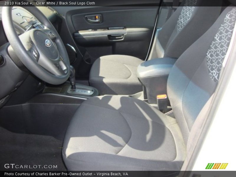 Clear White / Black Soul Logo Cloth 2010 Kia Soul +