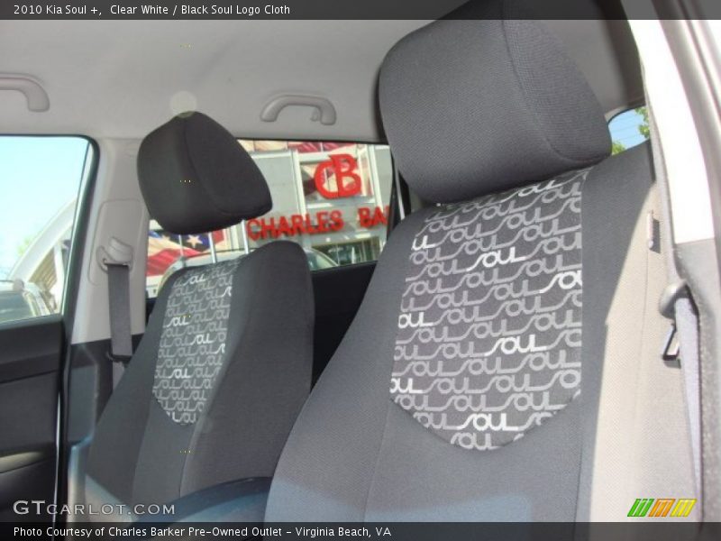 Clear White / Black Soul Logo Cloth 2010 Kia Soul +
