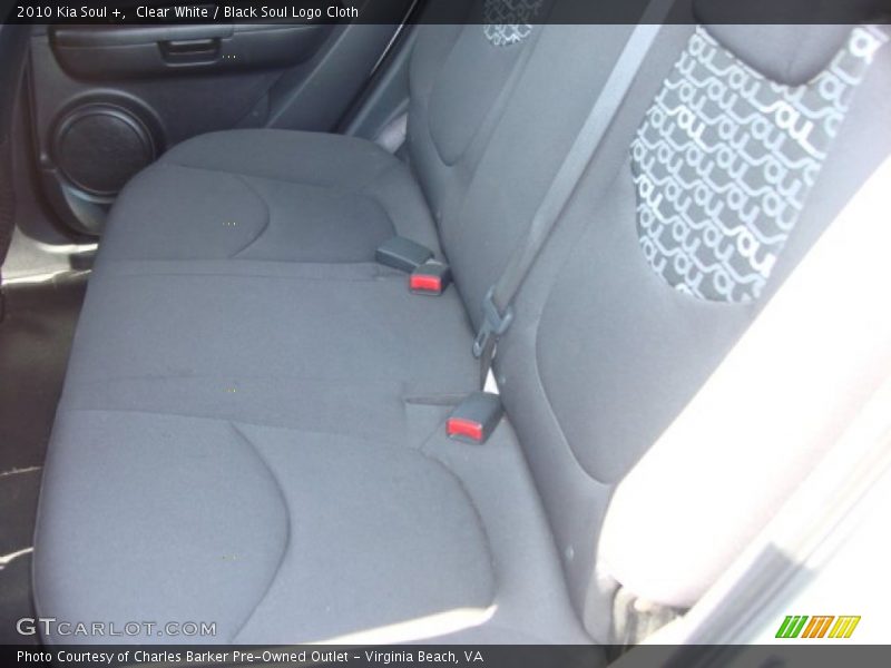 Clear White / Black Soul Logo Cloth 2010 Kia Soul +