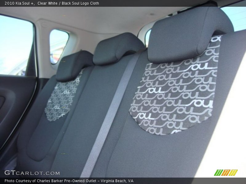 Clear White / Black Soul Logo Cloth 2010 Kia Soul +