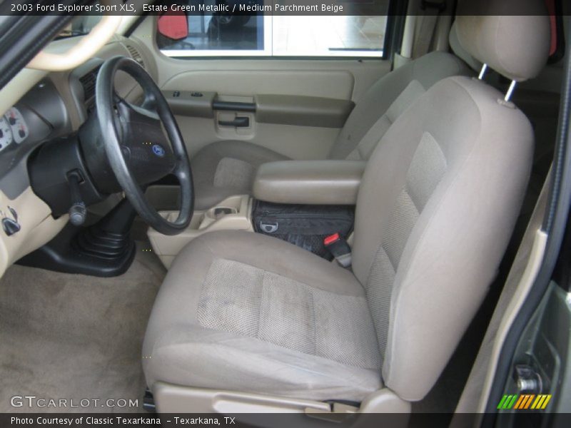 Estate Green Metallic / Medium Parchment Beige 2003 Ford Explorer Sport XLS