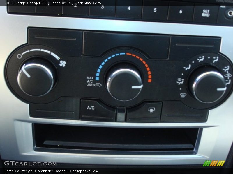 Stone White / Dark Slate Gray 2010 Dodge Charger SXT