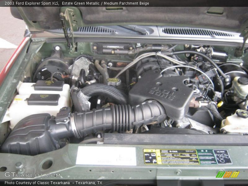 Estate Green Metallic / Medium Parchment Beige 2003 Ford Explorer Sport XLS