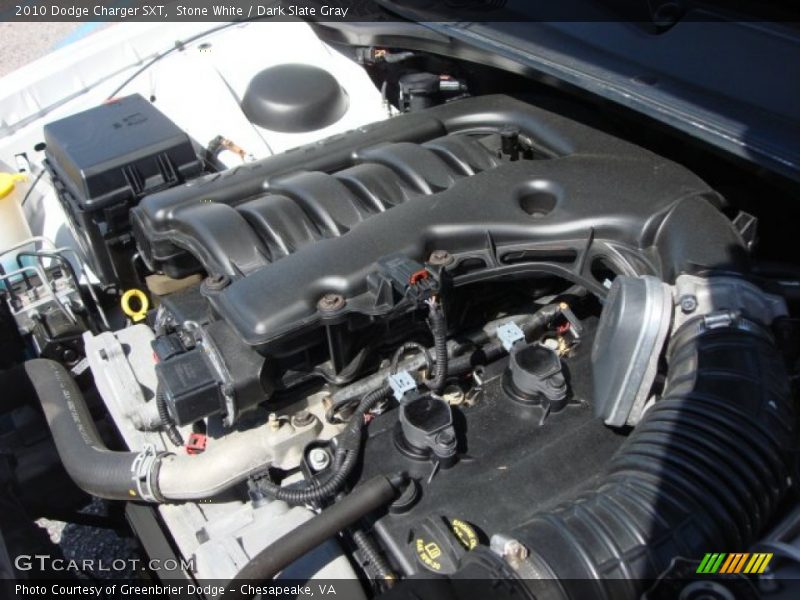 Stone White / Dark Slate Gray 2010 Dodge Charger SXT