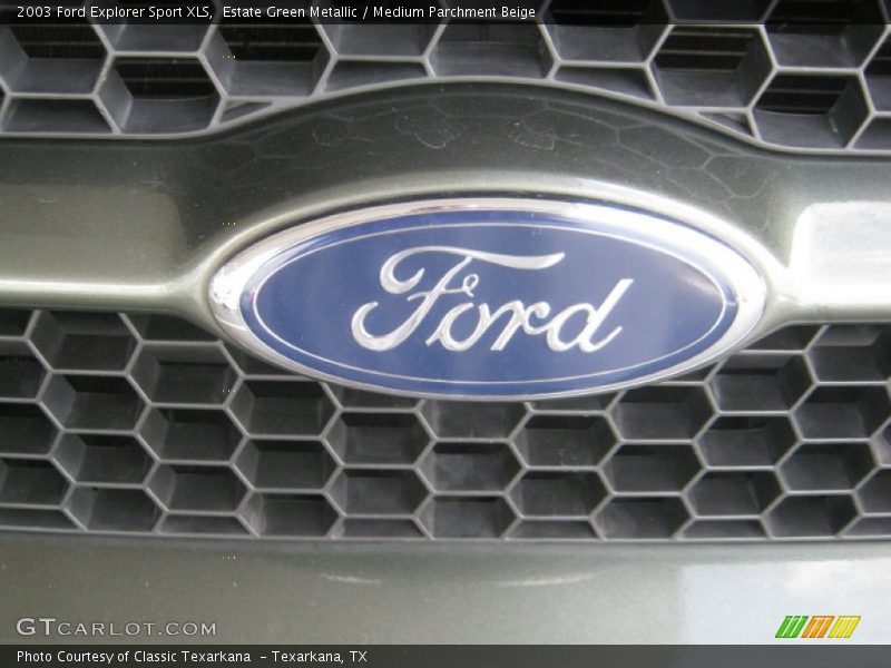Estate Green Metallic / Medium Parchment Beige 2003 Ford Explorer Sport XLS