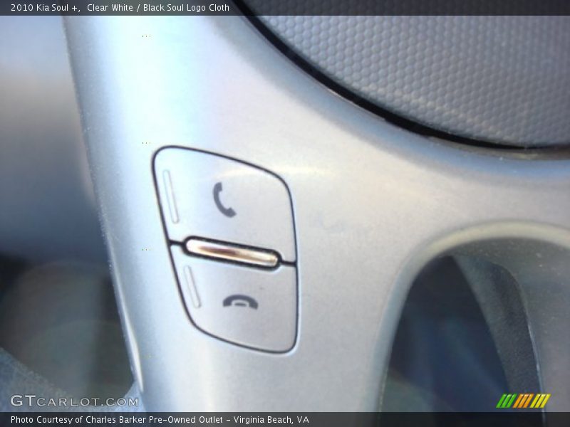 Clear White / Black Soul Logo Cloth 2010 Kia Soul +
