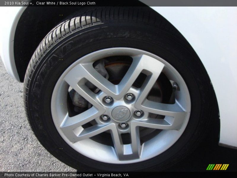 Clear White / Black Soul Logo Cloth 2010 Kia Soul +
