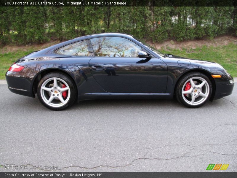 Midnight Blue Metallic / Sand Beige 2008 Porsche 911 Carrera Coupe