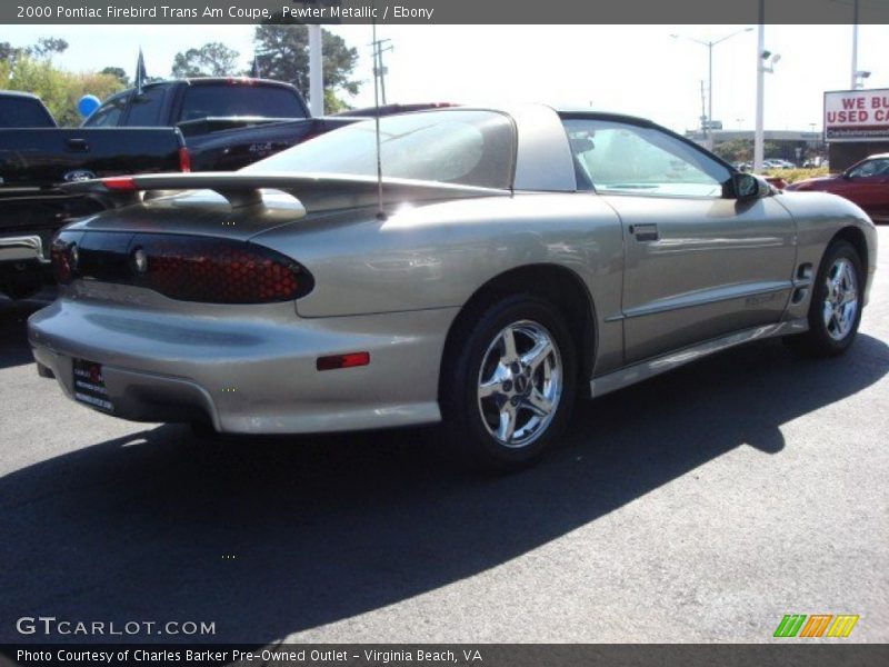 Pewter Metallic / Ebony 2000 Pontiac Firebird Trans Am Coupe