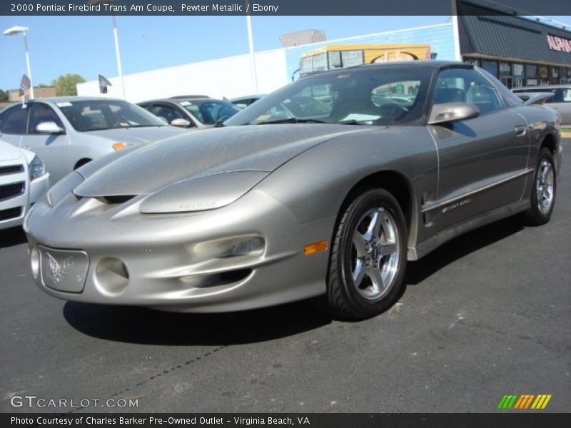 Pewter Metallic / Ebony 2000 Pontiac Firebird Trans Am Coupe
