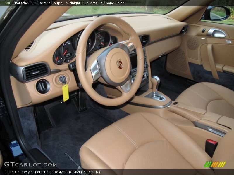 Sand Beige Interior - 2008 911 Carrera Coupe 