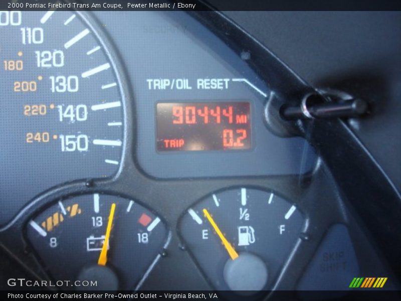 Pewter Metallic / Ebony 2000 Pontiac Firebird Trans Am Coupe