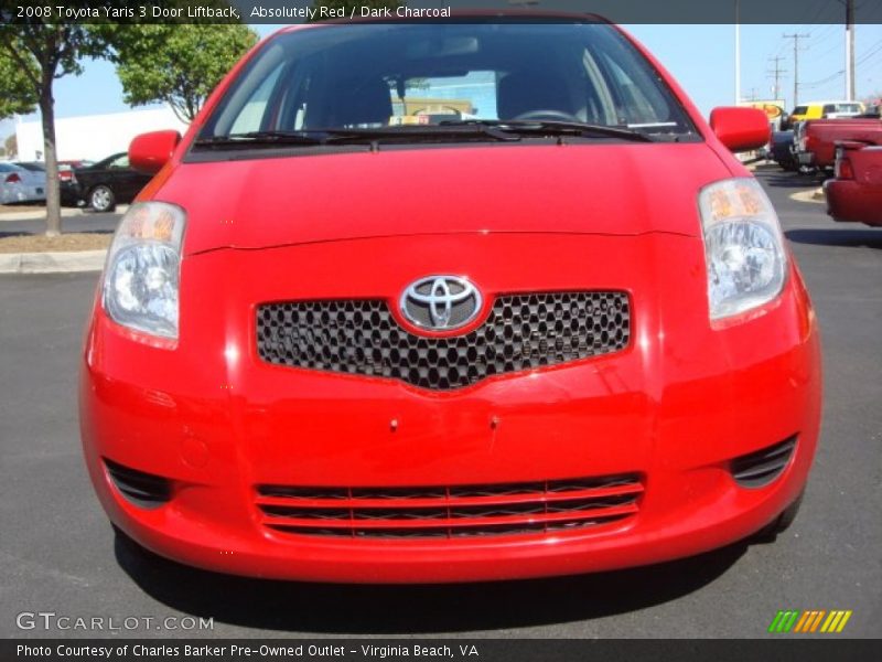 Absolutely Red / Dark Charcoal 2008 Toyota Yaris 3 Door Liftback