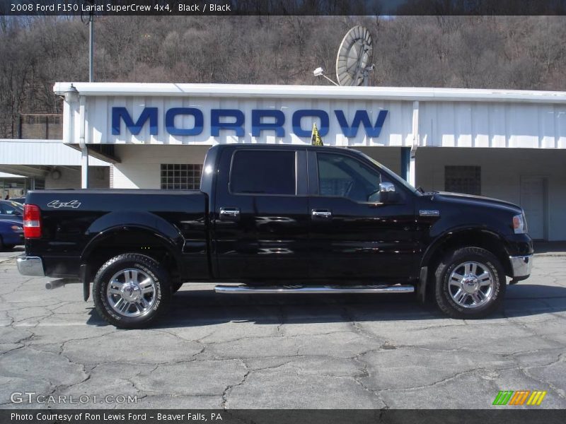 Black / Black 2008 Ford F150 Lariat SuperCrew 4x4